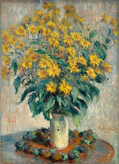 Jerusalem Artichoke Flowers, 1880 by Claude Monet